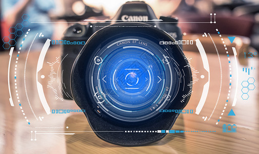 双镜头反光相机镜头科技设计图片