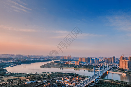 武汉汉口汉江古田桥背景图片