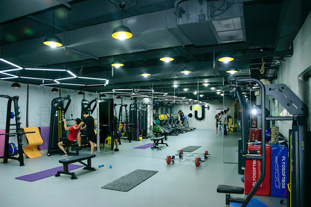 能量空间健身房室内空间背景