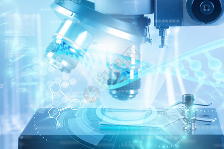 基因工程技术显微镜下的基因工程设计图片