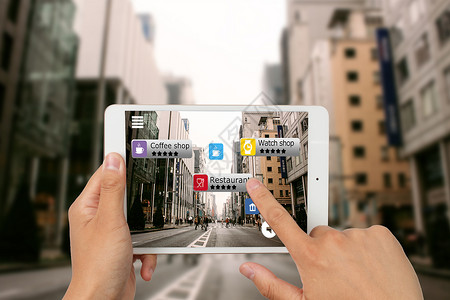 购物移动端AR智能手机生活设计图片