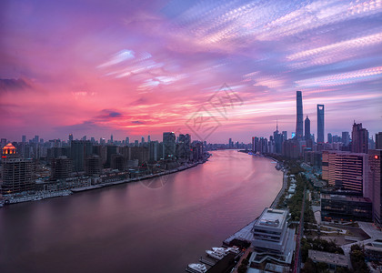 上海外滩城市建筑风光背景图片