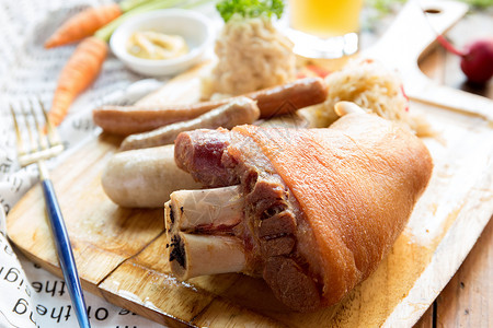 德国烤猪肘德国美食高清图片