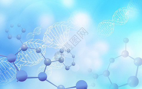 医疗分子科技背景背景图片