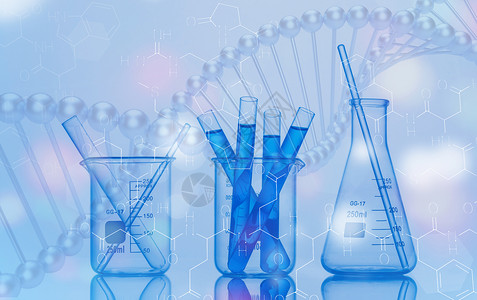 化学实验器皿背景图片