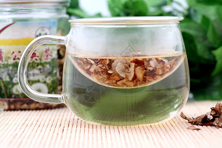蒲公英茶茶叶罐子高清图片