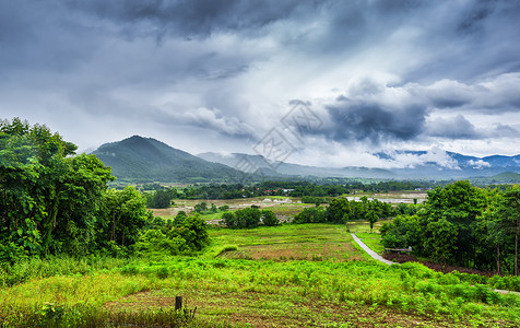 自然原野泰国拜县自然风光背景