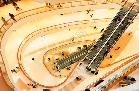 哈尔滨中央商场万象城中央电梯背景