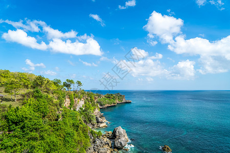 巴厘岛悬崖大海图片