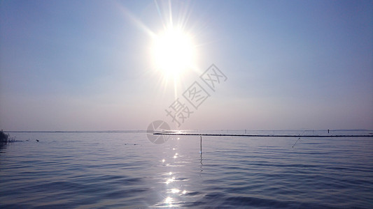 太湖之日落背景图片