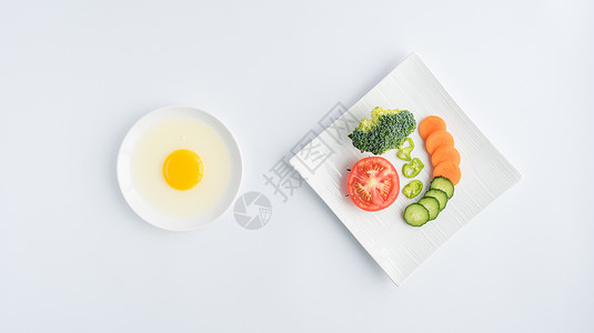 蔬菜鸡蛋创意高清图片