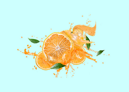 零添加原味橙汁设计图片