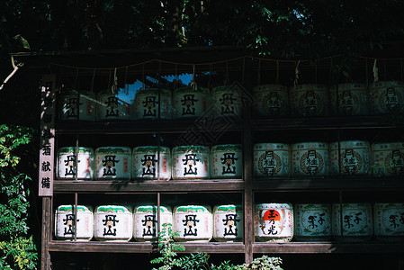 日本特殊白灯笼背景图片
