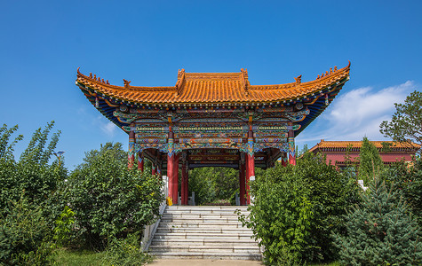 寺庙背景图片