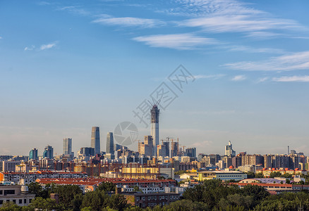 中国交通建设北京城市风光背景