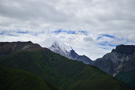 稻城亚丁风景区央迈勇背景图片