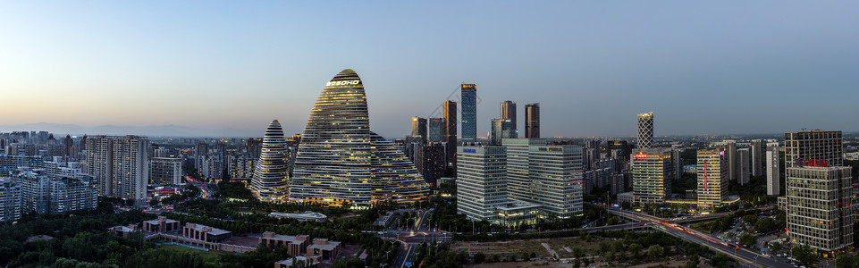 望京商区建设中国素材高清图片
