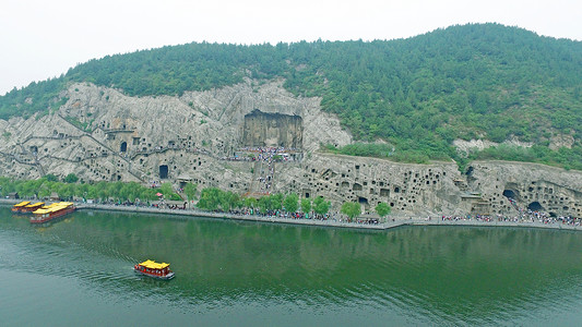 龙门石窟背景图片