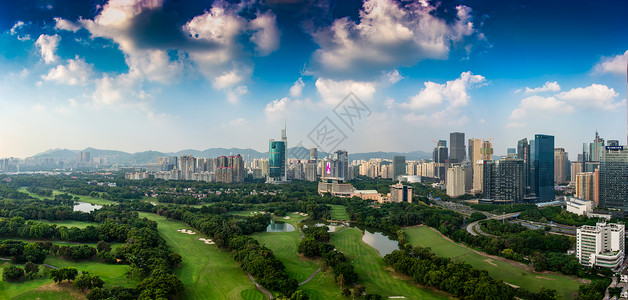 酒店绿地深圳市高尔夫球场背景