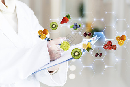 水果实验素材医疗营养搭配设计图片
