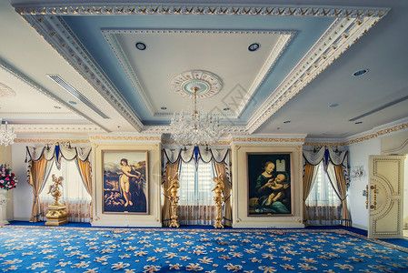 古典花纹素材欧式室内背景