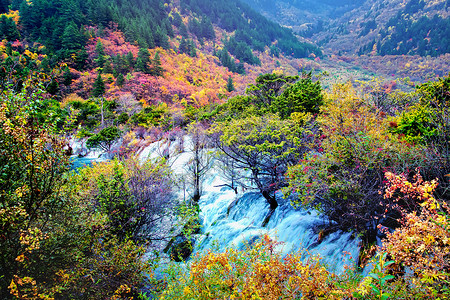 没有用素材九寨沟风景背景