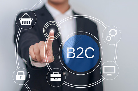 商务领域点击B2C购物网络设计图片