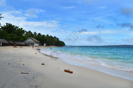 菲律宾白沙滩海滩唯美风景照高清图片