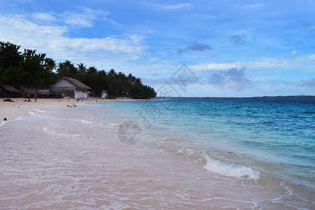 菲律宾白沙滩海滩唯美风景照背景