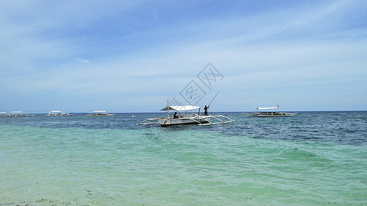 特劳恩湖菲律宾邦劳岛panglao海滩背景