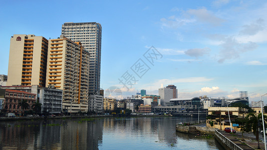 菲律宾马尼拉老城街景街道背景