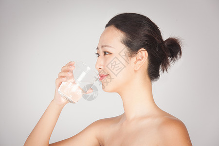 肌肤管理运动喝水背景
