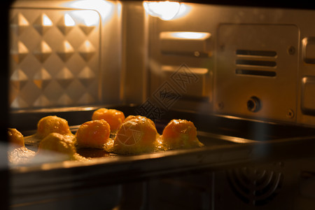 烤箱糕点糕点制作过程高清图片