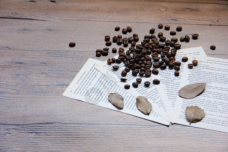 书信纸素材咖啡豆背景