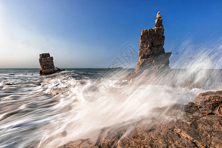 海景惊涛拍岸高清图片