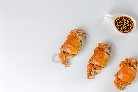 3d菜谱素材螃蟹背景
