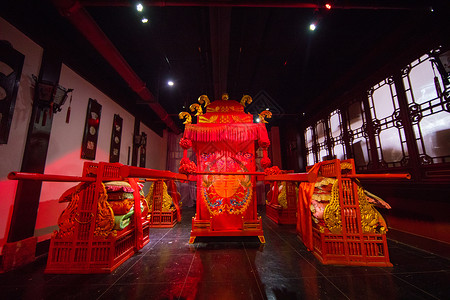 中国元素传统婚礼八抬大轿高清图片