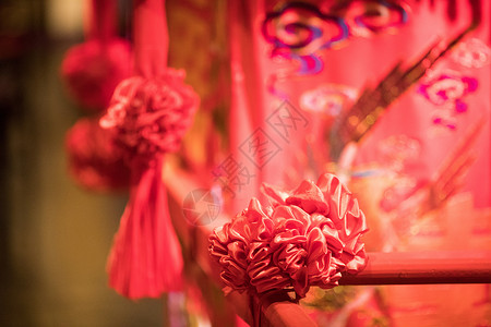 中国元素传统婚礼八抬大轿背景图片