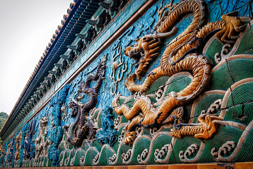 北京故宫紫禁城九龙壁高清图片下载-正版图片500655077-摄图网
