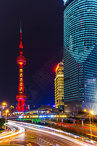 上海东方明珠夜景背景图图片