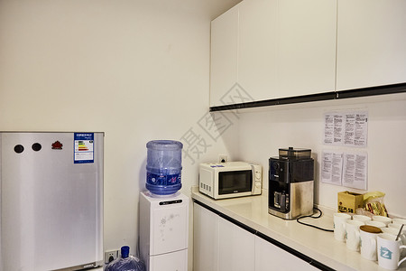 冰箱创意商务中心 联合办公 孵化器茶水间背景