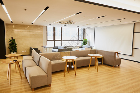 室内设计休息区商务中心 孵化器 联合办公 创业园区办公室公共休息区域背景