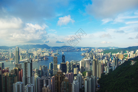 香港太平山顶风景高清图片