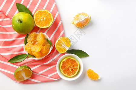 青皮蜜桔水果柑橘背景
