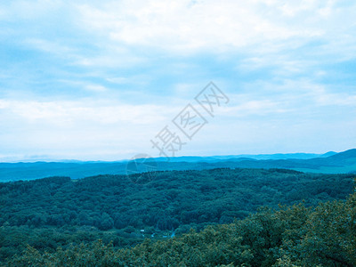 黑龙江二龙山二龙山山顶景色背景