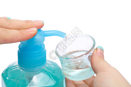 消毒液瓶子清洁剂背景