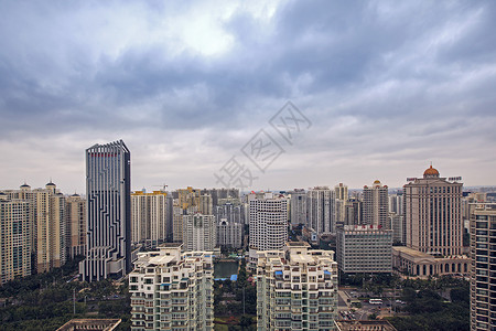 海南发展海口楼群背景