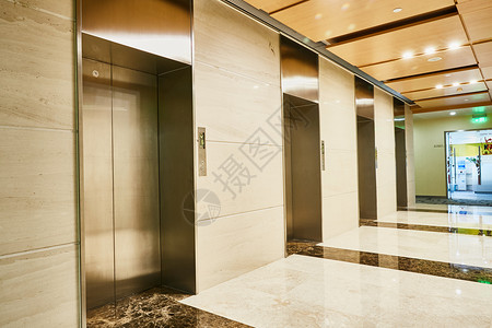 商务楼室内电梯背景