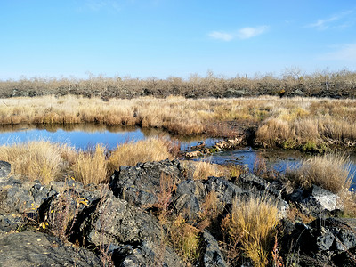 五大连池火山堰塞湖五大连池火山石背景