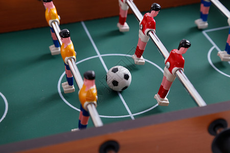 桌上的玩具桌面足球背景